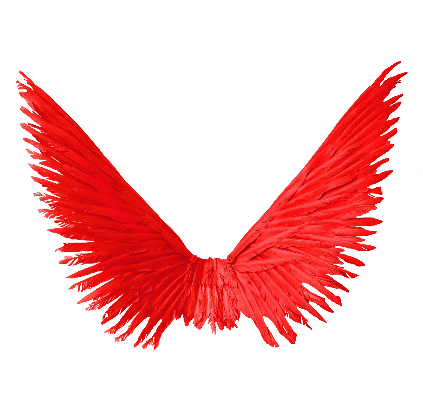 Fire Red Angel Feather Wings